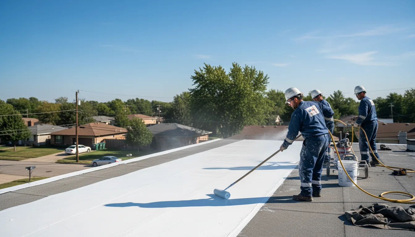 Commercial roof coating in Emerson, AR near me